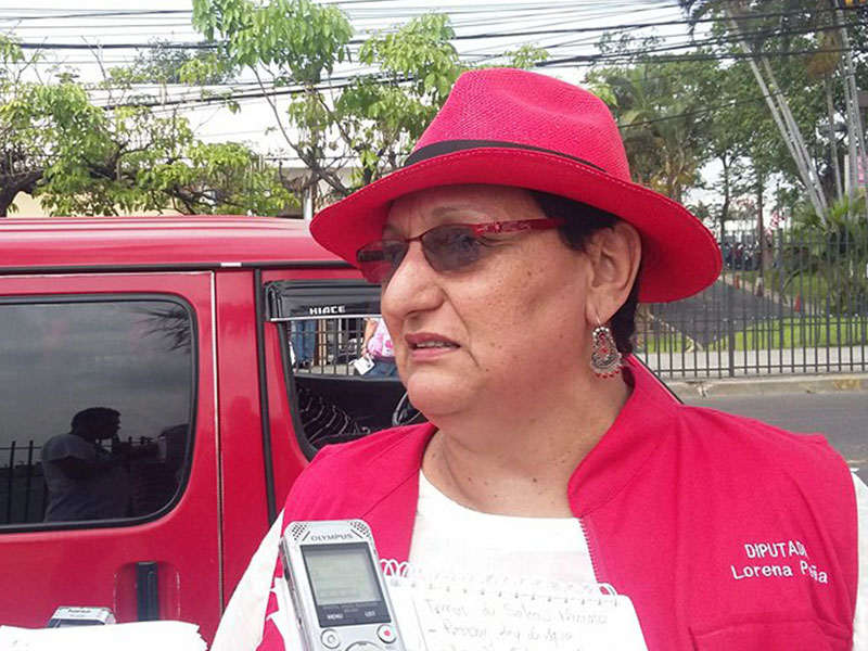 Lorena Peña arremete contra Schafik Hándal por develar mecanismo