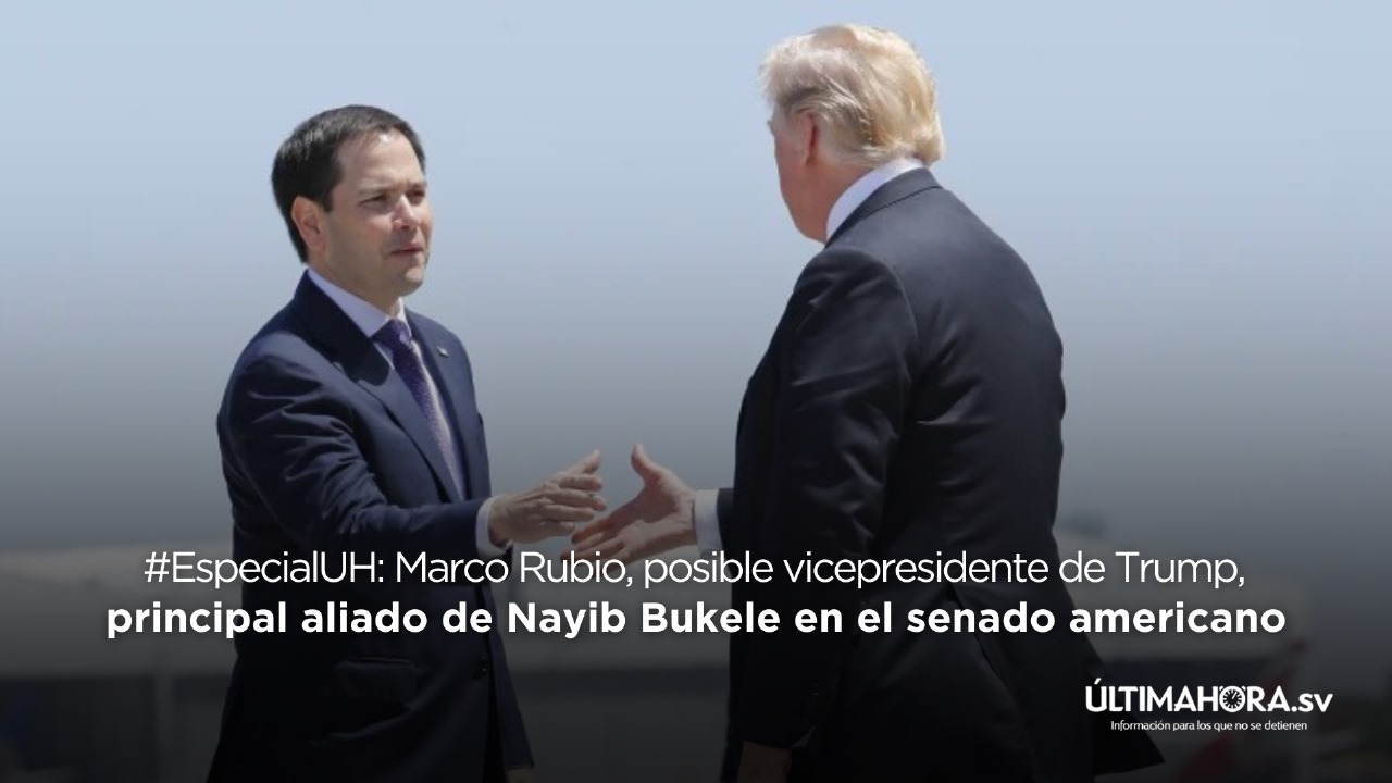 Marco Rubio, possible vice president of Trump, main ally of Nayib Bukele in the American Senate
 2024-03-29 18:35:12